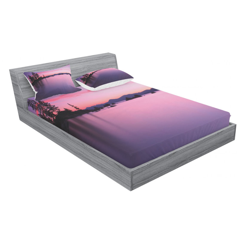 Microfiber Sheet Set, Queen Sheet Set with Fitted Sheet