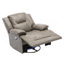 Fauteuil inclinable manuel et pivotant à 360 ° avec bande lumineuse à DEL pour salon, chambre à coucher, gris-1256314468