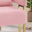 Chaises d'appoint modernes en velours, pieds en métal doré, pour le salon et le bureau