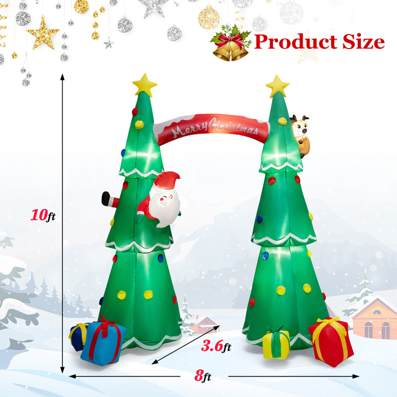 Christmas Decoration, 120" H X 96" W X 43.2" D