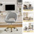 Doreen Velvet Modern Task Chair with Ergonomic Design-980061975