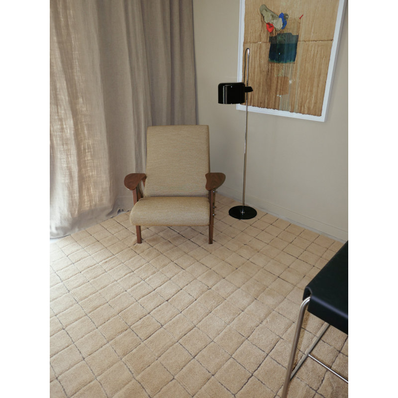 Mosaic Wool Geometric Area Rug, Rectangle 5'7" x 7'10"