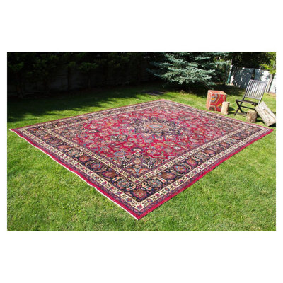 Tapis oriental vintage haut de gamme fait main, unique, naturel, 9'10'' x 13'4'' - 12,18 mètres carrés