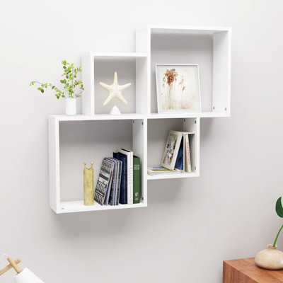Gleora 4 Piece Square Cube Shelf