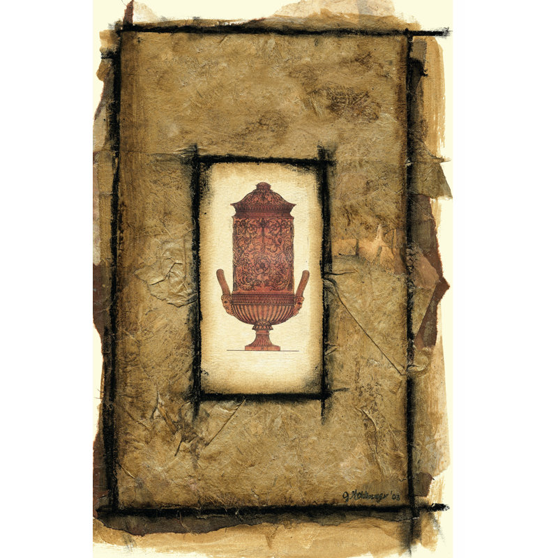 Gilded Urn I by Jennifer Goldberger - Wrapped Canvas Art Prints, 30cm H x 20cm W