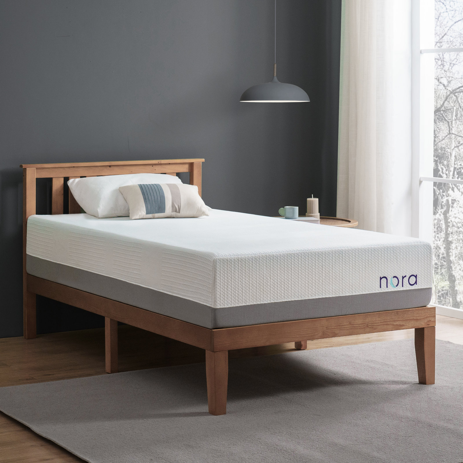 Nora® Medium Cooling Gel Memory Foam Mattress with Cooling Cover, Twin, 12"