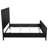 Traequan Wood Queen Panel Bed Black-1140251790