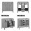 Base de meuble-lavabo simple 35 po seulement-87407976