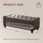 Faux Leather Upholstered Storage Bench-531835518