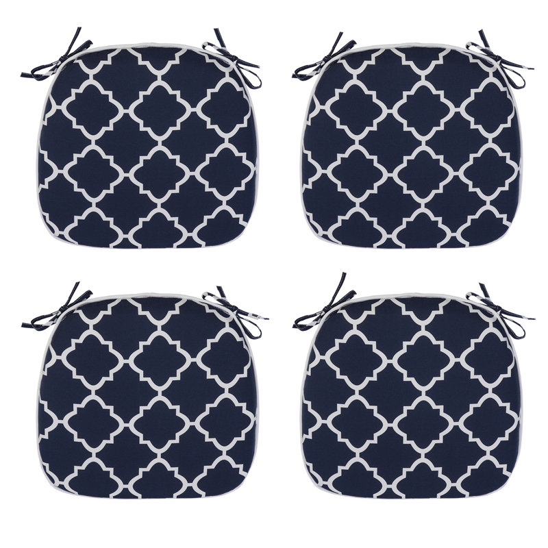Coussin de siège d'extérieur Jogana, Bleu marine, L 17,32 po x P 16,54 po