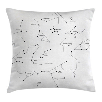 Constellation Stars Scientific Square Pillow Cover
