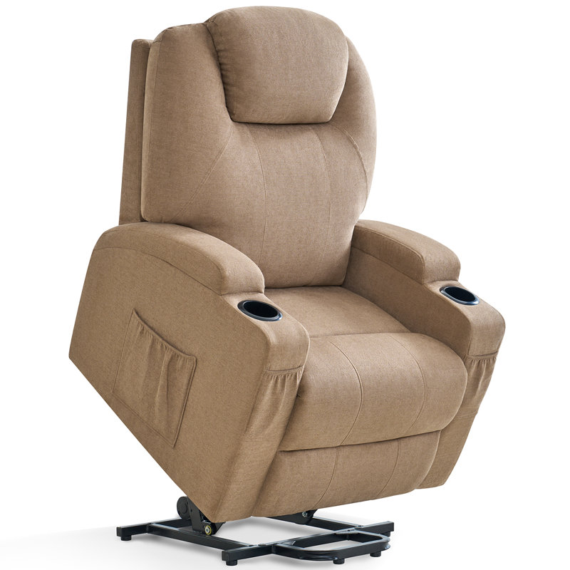 Fauteuil inclinable électrique Bremerton avec télécommande, porte-gobelets et poches latérales