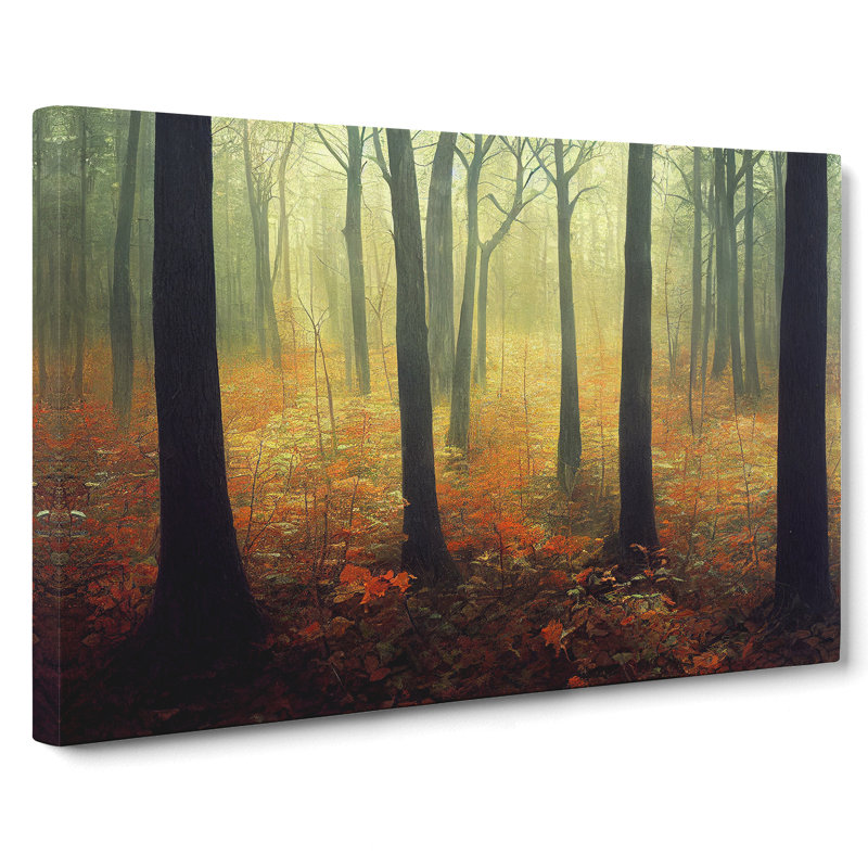 Dynamic Forest - Wrapped Canvas Photograph - Wrapped Canvas, 40cm H x 60cm W x 3cm D