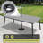 6-Person Aluminum Outdoor Dining Set With Umbrella Hole And Stackable Chairs-1901325599