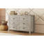 Commode 6 tiroirs au design rustique pour chambre à coucher-1096030903
