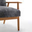 25.38'' Wide Wood Frame Armchair-799658882
