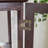 Cherry Cabinet With Tempered Glass Doors, Display Cabinet With Mirrored Back Panel & Adjustable Shelves