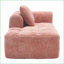 Causeuse Modern Chenille Chenille | Dossier rembourré | Accoudoirs évasés-459736642