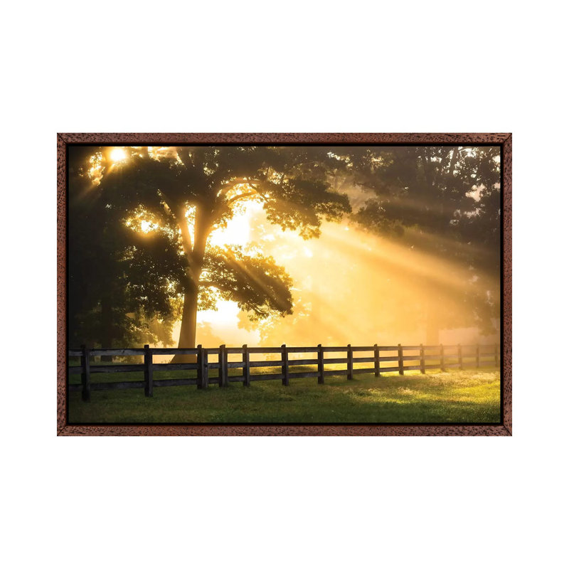 Break Of Dawn by Lucas Moore - Print on Canvas, 101.6 cm H x 66.04 cm W, Classic Brown Wood Framed