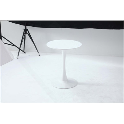 Round Dining Table,Modern Dining Table, Dining Table,MDF Tabletop and Iron Spray-Painted Matte Base,Oval Dining Table,Mid Century Coffee Table for Liv