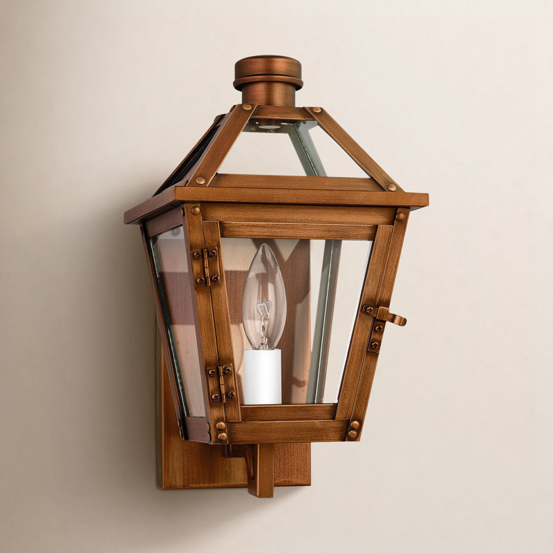 Farber 13" H Wall Light, Natural Copper
