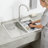 Household Stainless Steel Laundry Sink With Washboard