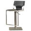 Tabouret de bar pivotant à hauteur ajustable Aghan-16216172