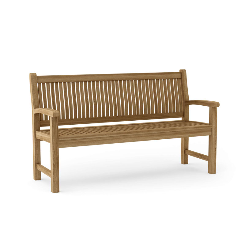 Jarvis Outdoor Teak Bench, 36" H x 59" W x 26.5" D