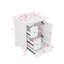Armoire de salle de bain 24 pouces avec 3 séparateurs amovibles à 3 tiroirs et tablette personnalisable-528954993