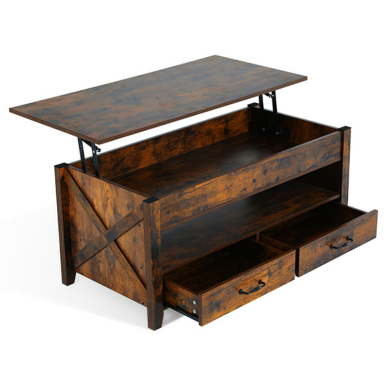 Teral Single Coffee Table, Brown