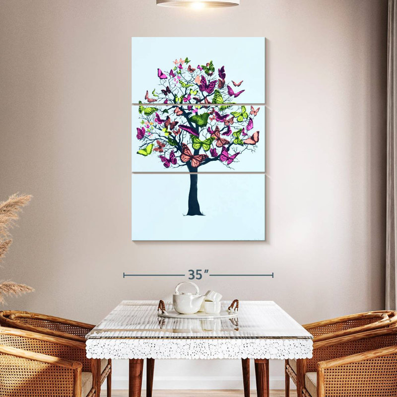 Harnek Butterfly Blossom, 65" H x 42" W