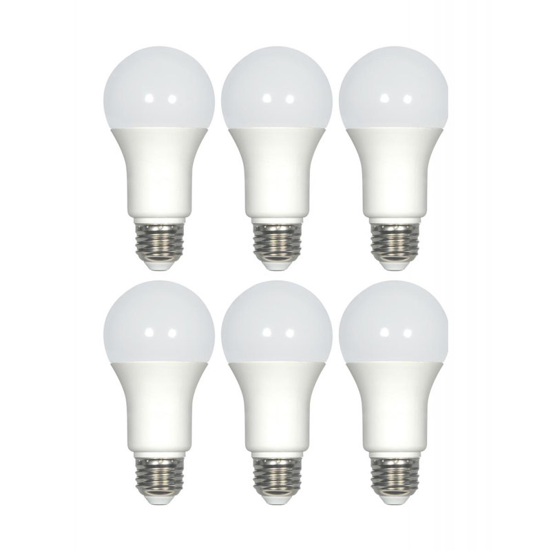 9.8 Watt (60 Watt Equivalent), A19 LED, Non-Dimmable Light Bulb, E26/Medium (Standard) Base, 6, No, 3500K