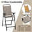 Patio Folding Bar Stool Set Of 2 With Metal Frame And Footrest-782215229