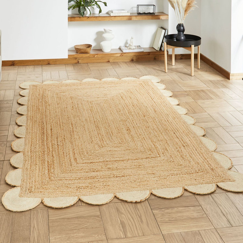 Savannah Jute area rug Hand Made Brown, Rectangle 200cm x 290cm