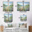 «Simplity Wreath Green Flower Field» - art mural sur toile traditionnel rose-794386641-794386646-794386643