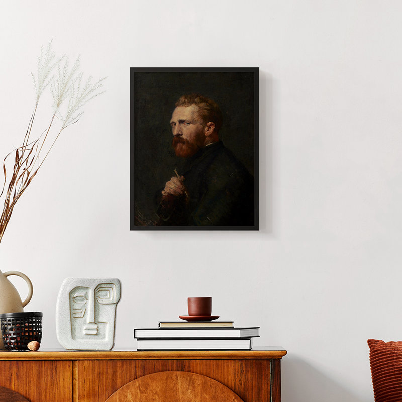 «Vintage Portrait Print VII» sur, Noir, H 14 po x l 11 po