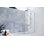 Solaris 30 in. x 58.25 in. Frameless Clear Fixed Radius Single Fixed Bath Panel