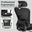 Chaise de bureau ergonomique, chaise de bureau à dossier haut en filet avec support lombaire réglable, appui-tête 3D, accoudoirs 4D, fonction d'inclinaison, chaises de travail pivotantes à roulettes, chaise d'ordinateur pour de longues heures de trava-849238483-849238479