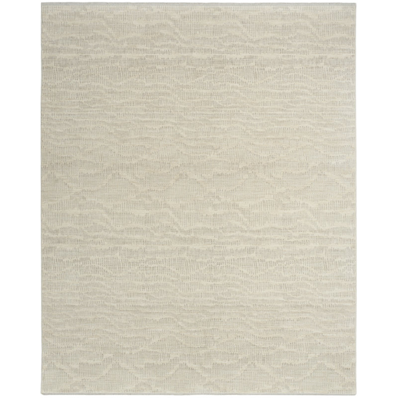 Tapis d'intérieur ivoire Calvin Klein CK079, Rectangle 7 pi 10 po x 9 pi 10 po