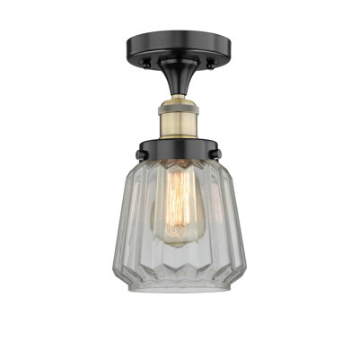 Kemmel Glass Semi Flush Mount