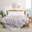 Couverture en duvet et fibre de duvet d'oie, édredon toutes saisons avec bordure en satin - Coquille douce et respirante - à superposer - Lavable à la machine-102305820-102305816