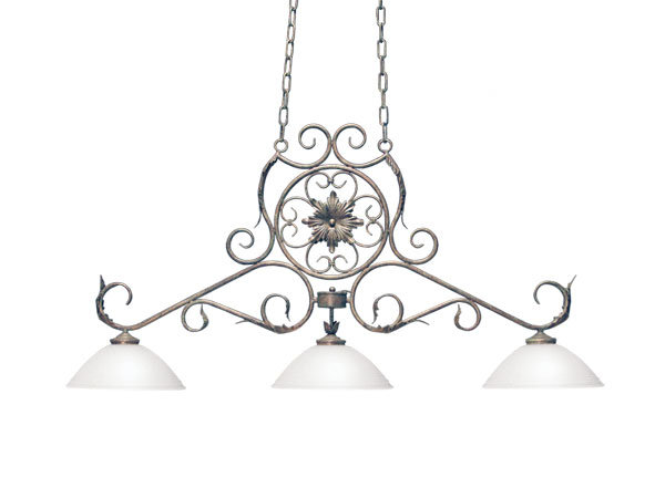 Christabel 3 - Light Pool Table Lights Pendant, Antique Rust