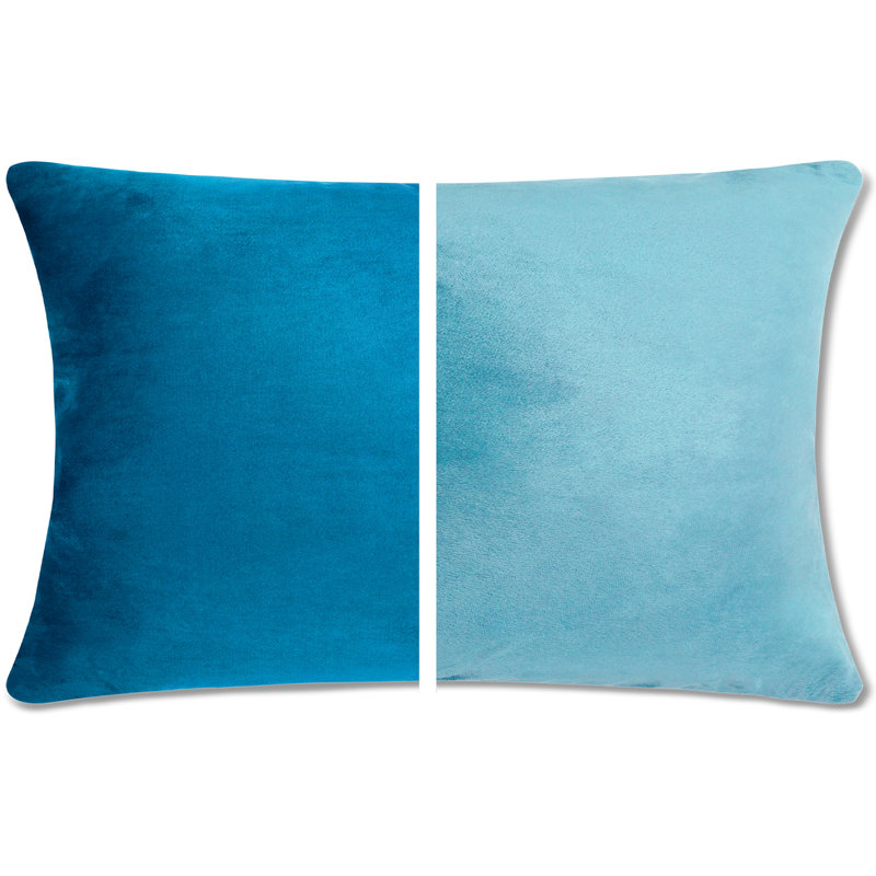 2 pièces luxueuses en duvet de qualité supérieure rectangulaire en duvet, Bleu Rodeo