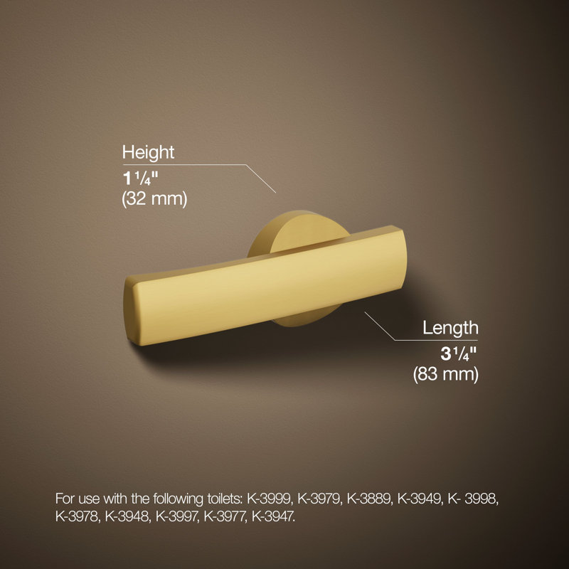 Wellworth Highline Trip Lever, Vibrant Brushed Moderne Brass