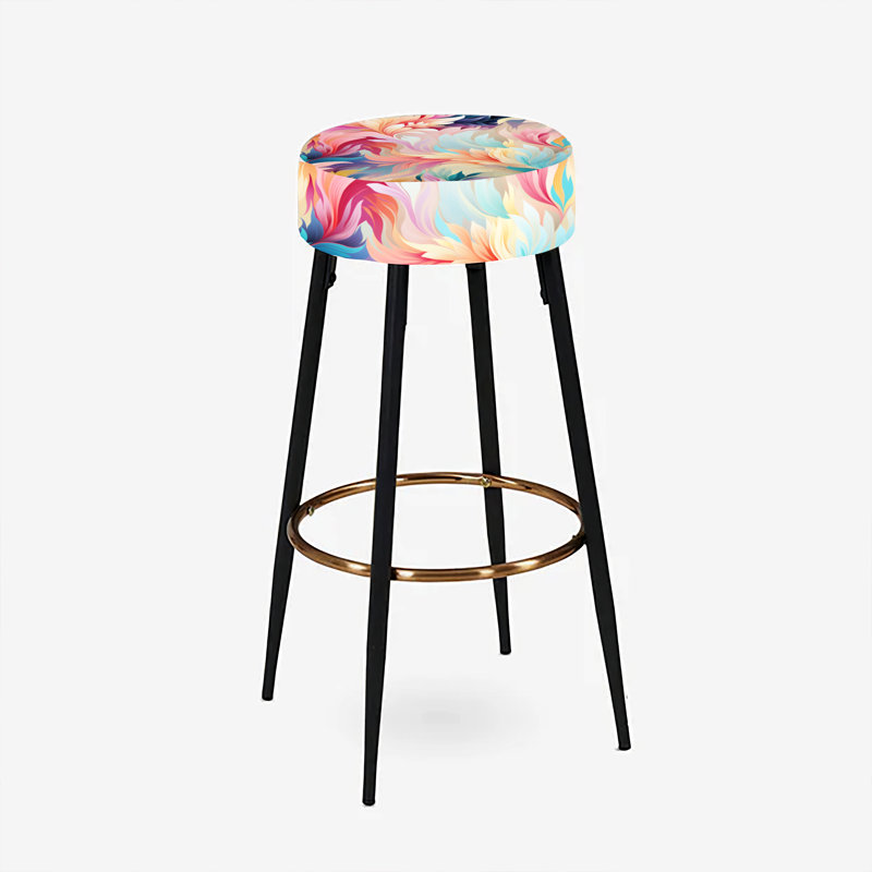 Ensemble de 2 tabourets de bar colorés Ikat Artistry