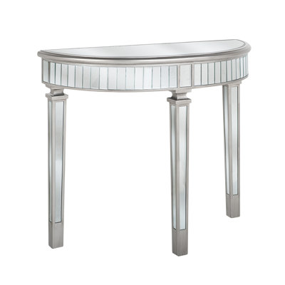 Additri 90cm Glass Top Console Table
