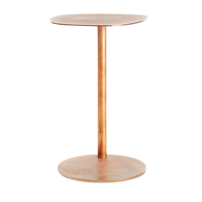 Swole Single End Table, 25" H x 20" W x 15" D, Copper