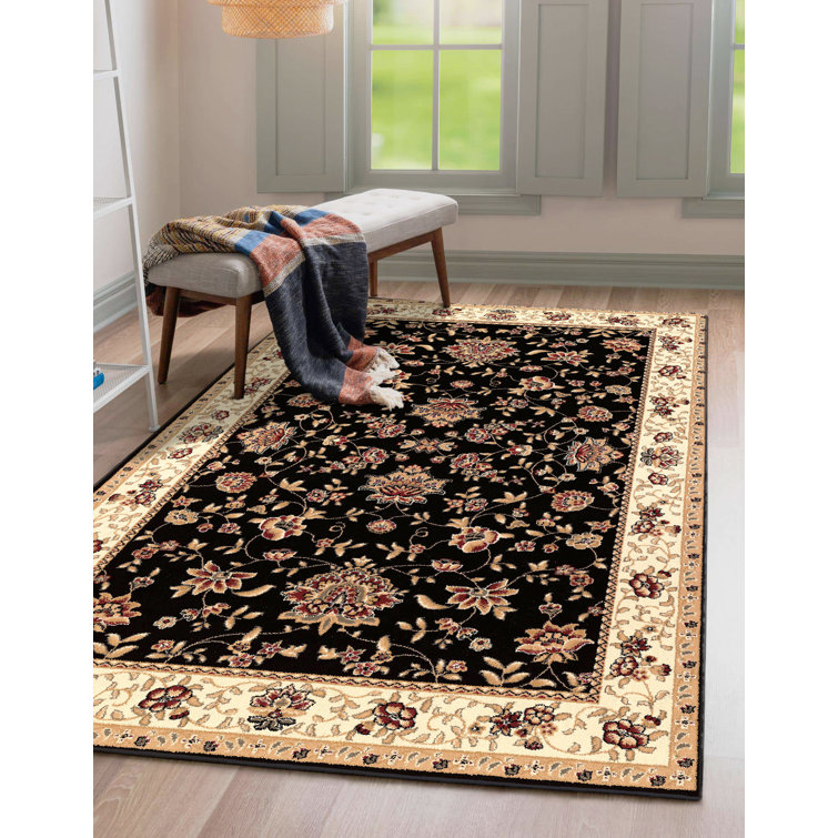 Tapis noir / ivoire Weisgerber