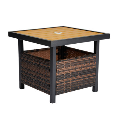 Edu Square Steel Outdoor Side Table
