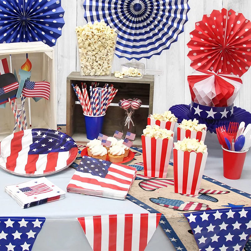 4Th Of July Table Runner Memorial Day Decorations, Patriotic Runners Fourth Of July Independence Day Butterfly Table Decorations For Home Party Supplies Accessories Decor (Butterfly, 13 X72 Inch)